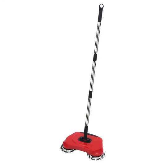 3in1 Manual Broom and Vacuum Combo with Long Handle